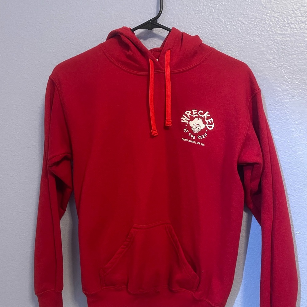 Kid’s Red Wrecked at the Reef Hoodie